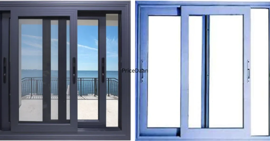 Aluminium window design in Pakistan Sliding