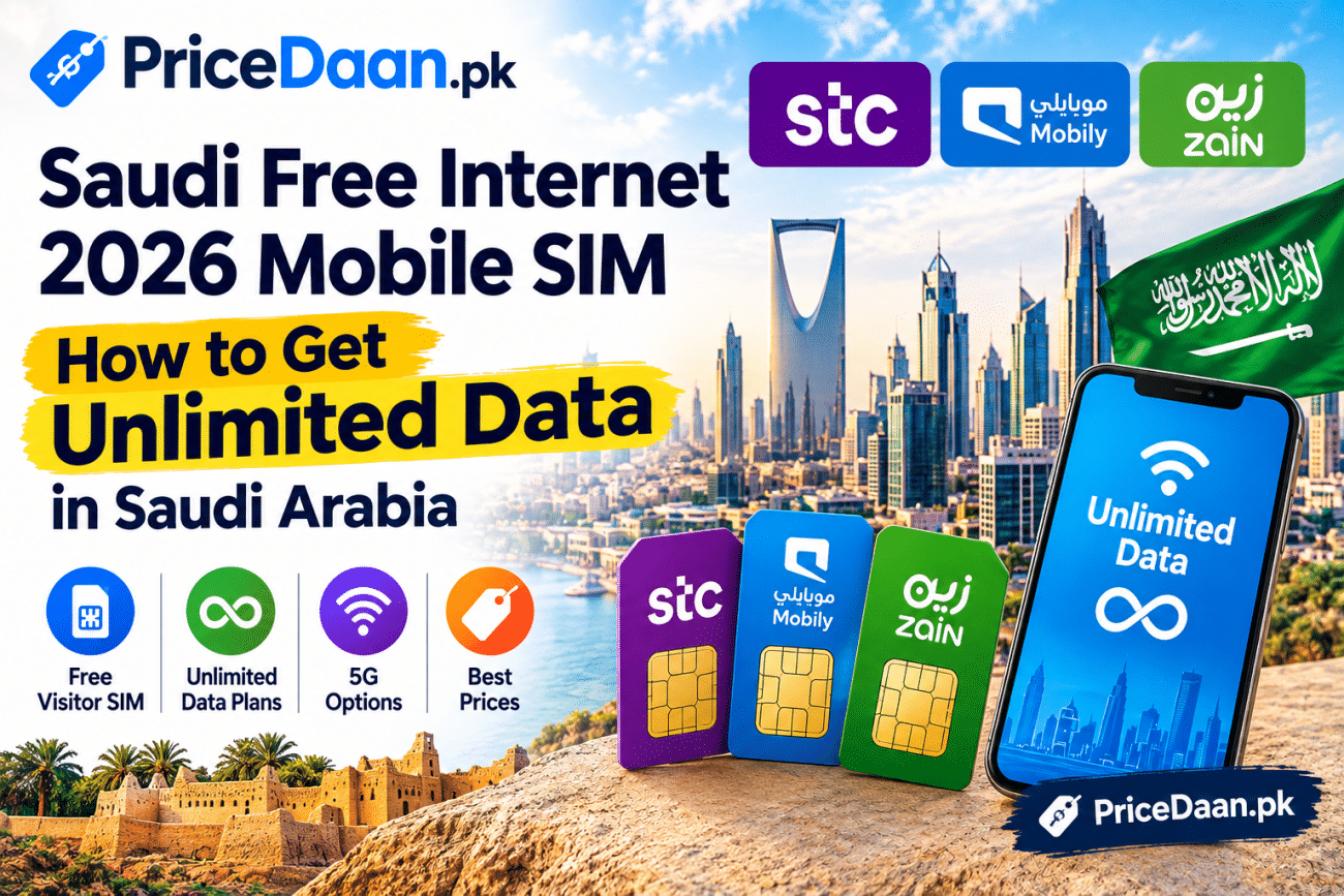 unlimited data in Saudi Arabia pricedaan.pk
